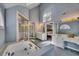Spacious bathroom suite with shower, soaking tub, and dual vanity sinks at 181 Sentinel Pl, Marietta, GA 30067