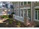 Nice brick patio featuring beautiful landscape and architectural details at 181 Sentinel Pl, Marietta, GA 30067