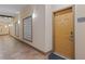 Apartment building hallway entrance featuring decorative glass block and unit number at 390 17Th Nw St # 6036, Atlanta, GA 30363