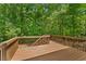 Backyard wooden deck showcasing the natural beauty of the outdoor space at 84 Conner Glenn Dr, Hiram, GA 30141