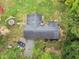 Overhead view of house, outbuilding and gazebo, highlighting the neat roof, tidy lawn, and a peaceful outdoor space at 1646 Highway 92 N, Fayetteville, GA 30214