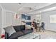 Cozy living room with a kitchen and dining area at 1646 Highway 92 N, Fayetteville, GA 30214