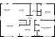 Floor plan layout of the house with dimensions for each room at 1932 Brenda Dr, Austell, GA 30168