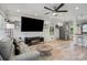 Inviting living room featuring recessed lighting, stainless steel appliances, and an open layout perfect for entertaining at 1932 Brenda Dr, Austell, GA 30168
