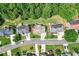 A high aerial view showcases the neighborhood at 5652 Harbormist Dr, Powder Springs, GA 30127