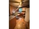 A kitchen featuring aged appliances and worn flooring at 3448 Orchard Cir, Decatur, GA 30032