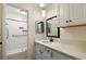 Bathroom with white sink, vanity and shower at 3301 Henderson Mill Rd # J1, Atlanta, GA 30341