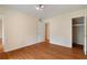 Bedroom featuring wood floors, closet and neutral walls at 3301 Henderson Mill Rd # J1, Atlanta, GA 30341