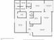 Floor plan view of the layout featuring two bedrooms, three bathrooms, large living area, and outdoor patio at 3301 Henderson Mill Rd # J1, Atlanta, GA 30341