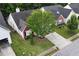 Aerial view of a house showcasing its well-maintained lawn and surrounding neighborhood at 285 Kentshire Pl, Lawrenceville, GA 30044