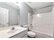 Standard bathroom featuring a shower-tub combo and a vanity sink at 285 Kentshire Pl, Lawrenceville, GA 30044