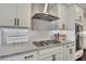 Kitchen features a stainless range and granite counters at 250 Cordova St, Woodstock, GA 30189