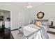 Comfortable bedroom featuring a bench, rug, and stylish decor at 456 Parkway Ne Dr # 10, Atlanta, GA 30308