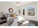 Serene bedroom with large windows, a comfortable bed, and modern decor at 456 Parkway Ne Dr # 10, Atlanta, GA 30308