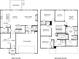 Detailed two-story floor plan showcasing the layout of the home's rooms and features at 6921 Chester St, Fairburn, GA 30213