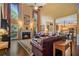 Spacious living room with high ceilings, a fireplace, and an open concept design at 1360 Woodvine Way, Alpharetta, GA 30005