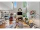 Inviting living room with high ceilings, fireplace, and natural light at 200 Valley Xing, Canton, GA 30114
