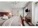 Bright main bedroom with a large window and a ceiling fan at 200 Valley Xing, Canton, GA 30114