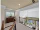 Loft with decorative railing overlooking a great room below at 9325 Saint Georgen Cmn, Duluth, GA 30097