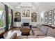 Cozy living room with built-in bookshelves, a fireplace, and stylish decor at 2743 Long Grove Dr, Marietta, GA 30062