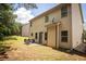 Spacious backyard with a patio and room for outdoor seating at 856 Donington Cir, Lawrenceville, GA 30045