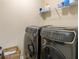 Updated laundry area with new front loading washer and dryer set at 856 Donington Cir, Lawrenceville, GA 30045