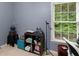Office space with a window and a view of a treed area at 361 Brackin Trce, Grayson, GA 30017