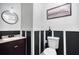 Bathroom features a sink, toilet, and artwork at 428 Cornish Mountain Rd, Oxford, GA 30054