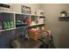 Bright laundry room with shelving, side-by-side machines and extra storage space at 1291 Long Acre Dr, Loganville, GA 30052
