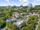Aerial view of buildings and the surrounding neighborhood during the day at 2707 Cumberland Se Ct, Smyrna, GA 30080