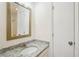 Bathroom featuring a granite vanity with a brushed metal faucet at 4787 Burford Nw Ct, Acworth, GA 30102