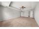 Spacious main bedroom with trey ceiling, carpeted floor, and neutral paint color at 5659 Brookstone Nw Dr, Acworth, GA 30101