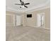 Open bedroom featuring neutral walls, plush carpet, a tray ceiling with a fan, and lots of space at 6218 Old Stilesboro Nw Rd, Acworth, GA 30101