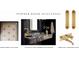 Selections for the powder room, featuring a mosaic tile floor, marble sink, and wall-mounted faucet at 6428 East Cherokee Dr, Canton, GA 30115