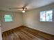 Comfortable bedroom with natural light and a ceiling fan for added comfort at 6927 Eunice Dr, Riverdale, GA 30274