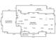 Detailed floor plan of the first floor showcasing the layout, dimensions, and room names at 3180 Lee Dr, Buford, GA 30518
