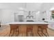 Spacious kitchen with island, stainless steel appliances, and modern finishes at 3180 Lee Dr, Buford, GA 30518