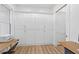Home office features built-in storage, a functional desk and bright lighting at 3180 Lee Dr, Buford, GA 30518