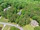 Aerial view showing homes nestled amongst beautiful trees, offering a sense of privacy and community at 8170 Hurakan Creek Xing, Cumming, GA 30028