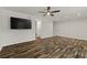 Bright living room featuring stylish flooring, modern ceiling fan, and neutral paint at 111 Northdale Pl, Lawrenceville, GA 30046