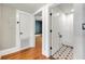 Well-lit bathroom showcases patterned tile flooring and a walk-in shower at 960 Taft Ne Ave # 9, Atlanta, GA 30309