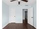 Bedroom with ceiling fan and attached bathroom at 4219 David Austin Ct, Snellville, GA 30039