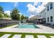 Backyard featuring swimming pool, gazebo, lounge seating, and a spacious layout at , Atlanta, GA 30349