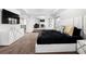 Spacious main bedroom with adjoining sitting room featuring an elegant fireplace at , Atlanta, GA 30349