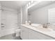 Bright bathroom with double vanity, and shower at 4060 Andover Cir, Mcdonough, GA 30252