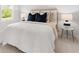 Bedroom featuring a bed, side table, and a window at 4060 Andover Cir, Mcdonough, GA 30252