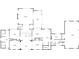 Detailed floor plan showcasing the layout of the main level, including kitchen and living spaces at 1445 Hillside Dr, Grayson, GA 30017