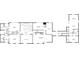 Upper level floor plan displaying bedroom layout and living areas, including primary bedroom with bath at 1445 Hillside Dr, Grayson, GA 30017
