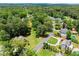A picturesque aerial view shows lush greenery surrounding neighborhood homes at 3770 Clubland Trl, Marietta, GA 30068
