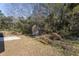 Backyard featuring a storage shed and patio at 4912 Bayside Ct, Stone Mountain, GA 30088